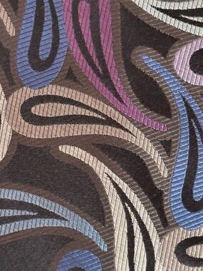 Paul Fredrick Paisley Silk Tie in Blue, Purple & Grey Tones